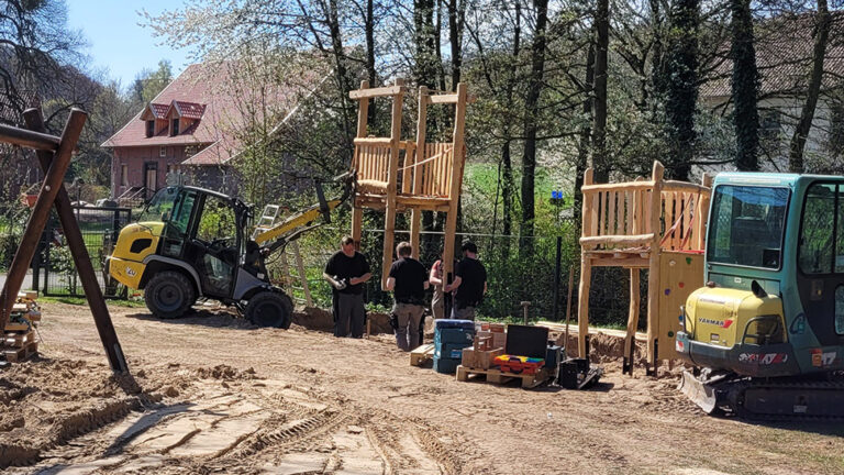 Unser neues Klettergerüst